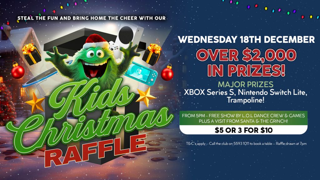 Club Robina Kids Christmas Raffle Nightlife