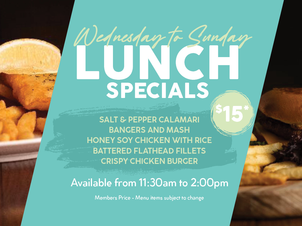 Club Robina Lunch Specials